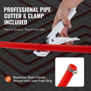 Tubo Flessibile Composito PEX-B da 3/4 di Pollice, 30 Metri, Facile da Usare per Linee Acqua Calda/Fredda, per Acqua Potabile - Product Image 5