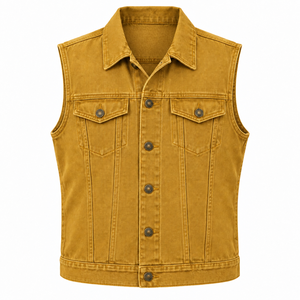 Chaleco vaquero de invierno para hombre de talla grande, fabricado en fábrica, con diseño único, transpirable, informal, precio mayorista, barato. - Product Image 1