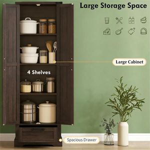 Mobili da Cucina Marroni, Armadietti Portaposate per Soggiorno - Product Image 3