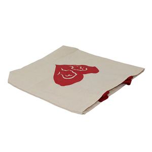 ถุงช้อปปิ้งแบบใช้ซ้ำได้ พิมพ์ลายสีเดียวตามสั่ง ด้ามจับผ้าฝ้าย 8 ออนซ์ ถุงผ้าแคนวาสธรรมชาติสำหรับวันวาเลนไทน์ - Product Image 5