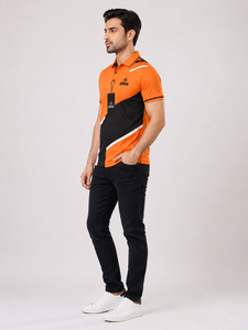 Polo para hombre, transpirable, atlético, de tela elástica, manga corta, ajuste cómodo para golf, tenis, caminar y actividades deportivas. - Product Image 4