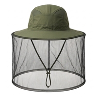 Chapeau Bob en Jean Personnalisé à Large Bord avec Moustiquaire, Protection UV, pour Activités de Plein Air, Safari, Pêche, Randonnée, Camping, OEM