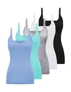 Wholesale Women Fashion Solid Breathable Casual Satin Silk/Cotton Knit Tank <b>Tops</b> Sexy Backless Cross Straps - Product Image 6