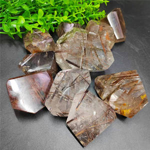 Vente en gros de quartz rutilé cuivré naturel poli de haute qualité, forme libre, matériaux rares, très demandé - Product Image 1