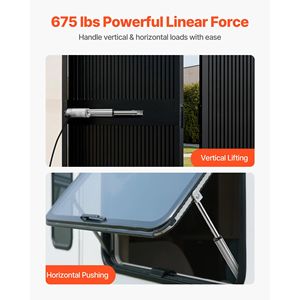 Attuatore Lineare Impermeabile da 4 Pollici, Capacità 675 libbre, Movimento 12V 0.2"/s, Grado di Protezione IP65, Staffe di Montaggio - Product Image 3