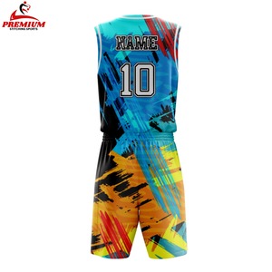 Uniforme de basketball respirant de haute qualité, grandes tailles, étiquette privée, logo personnalisé, service OEM pour hommes - Product Image 4