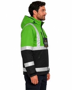 Sample Available Reflector <b>Jackets</b> Winter Safety Reflective Road Safety Hi Vis <b>Jacket</b> Custom Logo Plus Sized Men Safety <b>Jacket</b> - Product Image 3