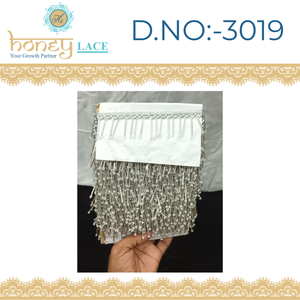 Accesorios de Novia con Bordado Floral Colorido, Material JARI Ecológico, Encaje de Miel con Detalles Intrincados y Patrón 3D (Zapatos) - Product Image 3