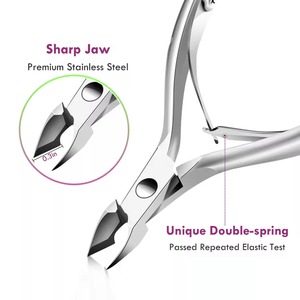 BAFA SURGICAL INSTRUMENTS Pince à cuticules professionnelle en acier inoxydable, repousse-cuticules, outil de soin des ongles pour ongles épais, pieds, doigts - Durable - Product Image 6