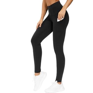 Pantalones de Yoga Gruesos de Cintura Alta, Impermeables, Reversibles y Transpirables con Bolsillos, Control de Abdomen, Leggings Deportivos para Mujer - Product Image 3