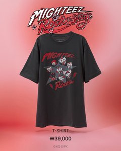 [ผลิตภัณฑ์ของแท้จากเกาหลี 100%]MIGHTEEZ เสื้อยืด Rock The Stage สีดำ ดีไซน์ร็อคสตาร์ สำหรับผู้ใหญ่ เสื้อผ้าสำหรับทุกเพศ K-POP ATEEZ - Product Image 1