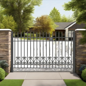 Paneles de Cerca de Hierro Forjado con Recubrimiento en Polvo Antioxidante de Alta Resistencia para Decoración de Muros Perimetrales de Seguridad en Villas y Jardines de Lujo - Product Image 2