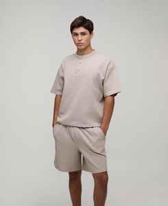 Luxury Blank Men Oversized T Shirt Shorts <b>Set</b> Heavy Cotton Streetwear Wholesale Manufacturer Breathable Summer Casual Shorts <b>set</b> - Product Image 1