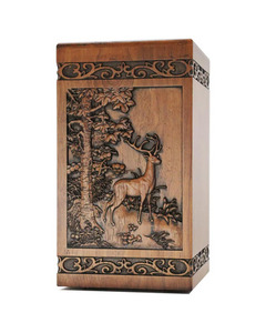 โกศไม้ทำมือสไตล์โมเดิร์นสำหรับงานศพผู้ใหญ่ทั้งชายและหญิง ราคาประหยัด - Product Image 1