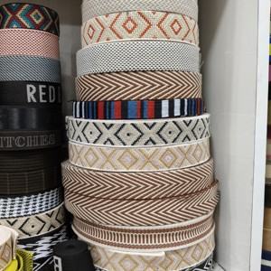 Sangles de téléphone en polyester avec poignée en cuir, bandoulières réglables pour sacs, sacs à main, accessoires de remplacement, couleur personnalisée de designer - Product Image 6