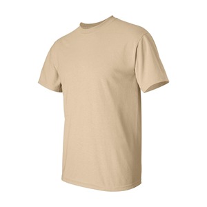 เสื้อยืดคอกลมแขนสั้นผ้าฝ้ายเจอร์ซีย์สีพื้นทรงปกติสำหรับผู้ชาย ดีไซน์เรียบง่าย สวมใส่สบาย - Product Image 3