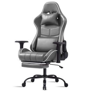 Sedia da Gaming Ergonomica per Adulti, Capacità 180 kg, Comoda Sedia da Ufficio con Supporto Lombare Regolabile per Persone Robuste e Alte - Product Image 2