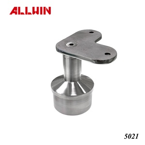 Support de main courante de selle droite de conception moderne en acier inoxydable 316 plat fixe pour tube rond de 2 \ "pour hôtels - Product Image 5