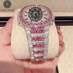 Montre de luxe pour homme Charm_Jewels, bracelet en acier inoxydable, mouvement mécanique analogique, cadran de 40 mm, boîtier en cristal saphir, date automatique, étanche - Product Image 6
