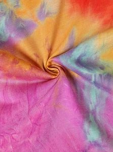 Camiseta de verano informal para mujer, con estampado tie-dye, para playa, natación, transpirable, holgada, para gimnasio, entrenamiento, yoga, camisetas tie-dye. - Product Image 4