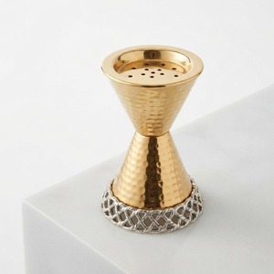 Gold Electric LED <b>Candle</b> Holder with Crystal Top Incense <b>Burner</b> Aromatherapy Warmer - Product Image 4
