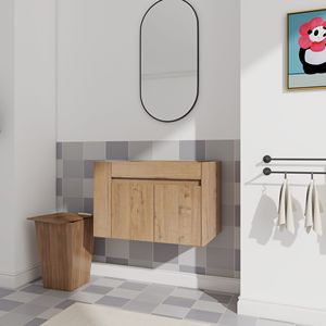 La vanità da bagno con scaffale aperto da 30 pollici con KD-PACKING include solo vanità senza lavabo - Product Image 5