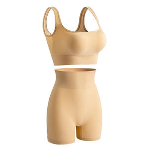 Conjunto de Yoga sin Costuras para Mujer, Top Deportivo de Verano, Sujetador Deportivo, Leggings de Cintura Alta, Shorts de Fitness con Efecto Push-Up - Product Image 5