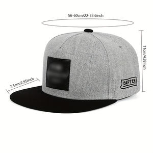 Casquettes de basket-ball de haute qualité personnalisées à 5 panneaux avec broderie 3D en acrylique et laine, à visière plate et fermeture snapback - Product Image 3