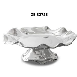 Handmade Modern Metal <b>Cake</b> <b>Stand</b> with Elegant Decorative StyleWave Shape Metal Handmade Round <b>Cake</b> <b>Stand</b> Oven Safe 1 Piece - Product Image 1