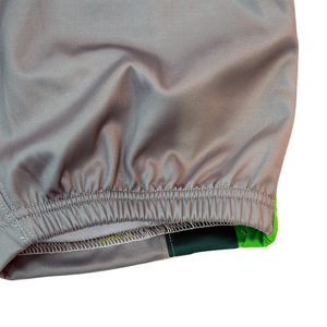 Ensemble maillot et short de football américain personnalisé vert-gris col en V anti-humidité unisexe adulte grande taille - Product Image 5