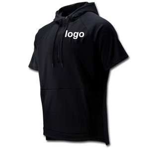 Ropa Deportiva para Hombre, Sudaderas con Capucha de Manga Corta, Sólidas, Antipilling, Transpirables, Profesionales, Sudaderas con Capucha y Camisetas Deportivas para Hombre - Product Image 3