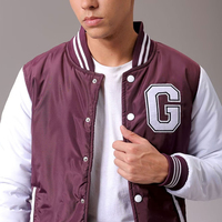 Veste de sport décontractée pour homme, style varsity, de haute qualité, respirante, avec fermeture à boutons, personnalisable pour équipe sportive