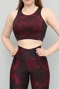 Conjunto de yoga para mujer hecho con material 100% de alta calidad, ropa deportiva, ropa de entrenamiento, conjunto deportivo personalizado de 2 piezas, sujetador deportivo y leggings. - Product Image 3