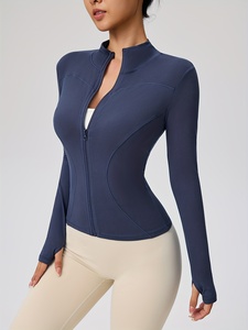 Womens Everyday Yoga <b>Jacket</b> Soft Touch Fitness Gym <b>Workout</b> Sportswear Custom Logo OEM ODM Private Label Manufacturer Wholesale - Product Image 4
