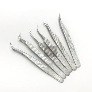 แหนบเงินคุณภาพสูงด้ามจับเพชรแบบมืออาชีพแหนบปลายแหลมทนทานทำจากสเตนเลสเนื้อแข็ง - Product Image 1