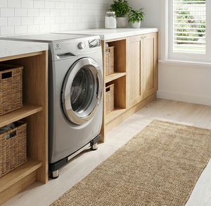 Support robuste à 4 pieds pour appareils électroménagers de grande taille, lave-linge, réfrigérateur, base réglable noire - Product Image 6