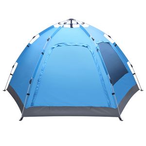 Tenda Familiare Automatica per 3/4 Persone, Impermeabile in Tela Oxford PVC per Campeggio, Escursionismo, Viaggi e Attività all'Aperto - Apertura Istantanea Pop-Up - Product Image 6