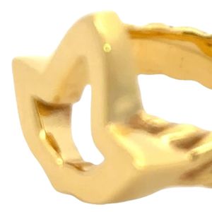 Bague en or jaune 14K Vermeil motif feuille de lierre torsadée pour femme, design élégant en corde, bijou botanique de luxe - Product Image 5