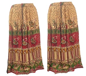 กระโปรงยาวผ้าฝ้ายสไตล์แฟชั่นใหม่คุณภาพสูงสำหรับผู้หญิงสไตล์ฮิปปี้สไตล์ตะวันตกธรรมดาลำลอง - Product Image 1