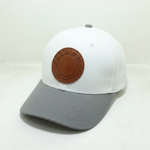 Casquette de baseball personnalisée à 6 panneaux bicolore, visière incurvée, patch rond, OEM ODM, marque privée, vente en gros, faible MOQ - Product Image 2