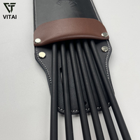 Sacoche à flèches en cuir de vachette pour tir à l'arc traditionnel, portable, à porter à la taille, pour la pratique du tir sur cible en extérieur