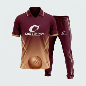 Conjunto de Camiseta y Pantalones de Cricket de Manga Corta Unisex, Último Modelo 2026, Superventas, Uniforme Personalizado, Tallas para Adultos, Transpirable, Antibacterial - Product Image 2
