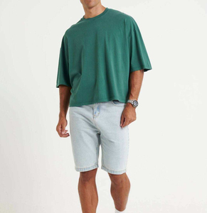Camiseta de Hombre 100% Algodón, Cuello Redondo, Corte Holgado, Manga Corta, Ligera, Transpirable, con Letras Impresas en Serigrafía - Product Image 5