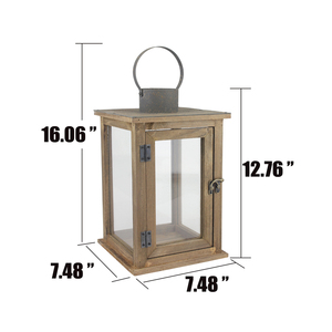 Premium Walnut Wood Urn for Ashes Candle Lantern Handmade Square <b>Memorial</b> <b>Keepsake</b> Box Glass Panels Birthday Christmas - Product Image 5