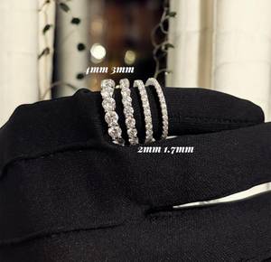 Moissanite Diamond Fashion Cuban Chain Copper <b>Silver</b> Round Brilliant Cut VS1 Heavy Iced Out Hip Hop <b>Choker</b> - Product Image 6