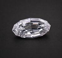 Diamante Premium de Corte Ovalado Escalonado Cultivado en Laboratorio, Certificado IGI, DEF VVS VS CVD, Piedra Suelta Sparkledge Creation Modelo 014 para Joyería Fina