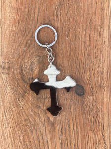 Nouveau Style Unique en cuir de vachette porte-clés arbre de noël en cuir de vachette porte-clés élégant vente chaude véritable fourrure porte-clés - Product Image 5