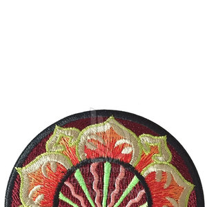 Decorative Handmade Embroidery Patches Custom Logo <b>Stitched</b> PVC Fabric Badge for Jackets Jeans Bags Hats Uniforms Apparel - Product Image 2