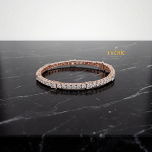 สร้อยข้อมือเพชรเทียม Eternity Lab Grown Diamond รุ่นคลาสสิค ชุบเงิน 925 ประกายระยิบระยับตลอดวง เหมาะสำหรับงานแต่งงาน ของขวัญสำหรับผู้หญิง - Product Image 3