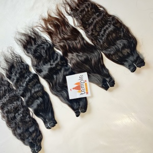 Wholesale <b>Cheap</b> Indian Remy Wavy Genuine Lace 32 Inches Bundle Temple Machine Double Weft All Colors Women Human Hair <b>Extensions</b> - Product Image 3